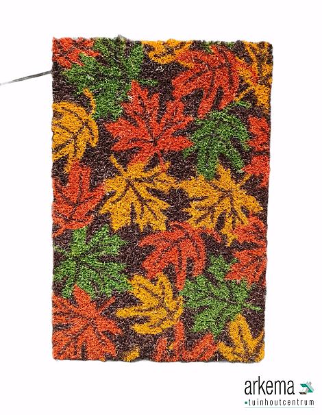 Deurmat kokos herfstbladeren